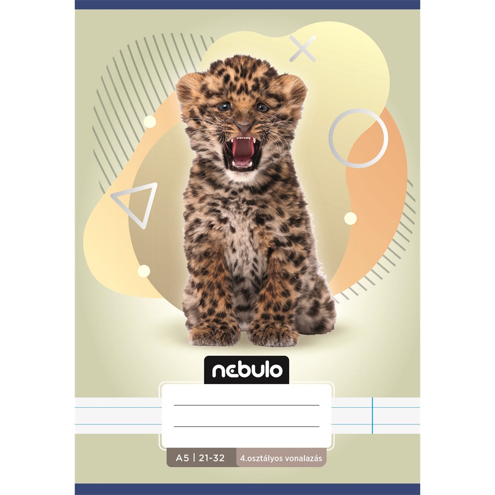 Füzet, A5, 4. osztályos vonalas, 21-32, Állatos minták, 16 db/csomag Nebulo - Image 7