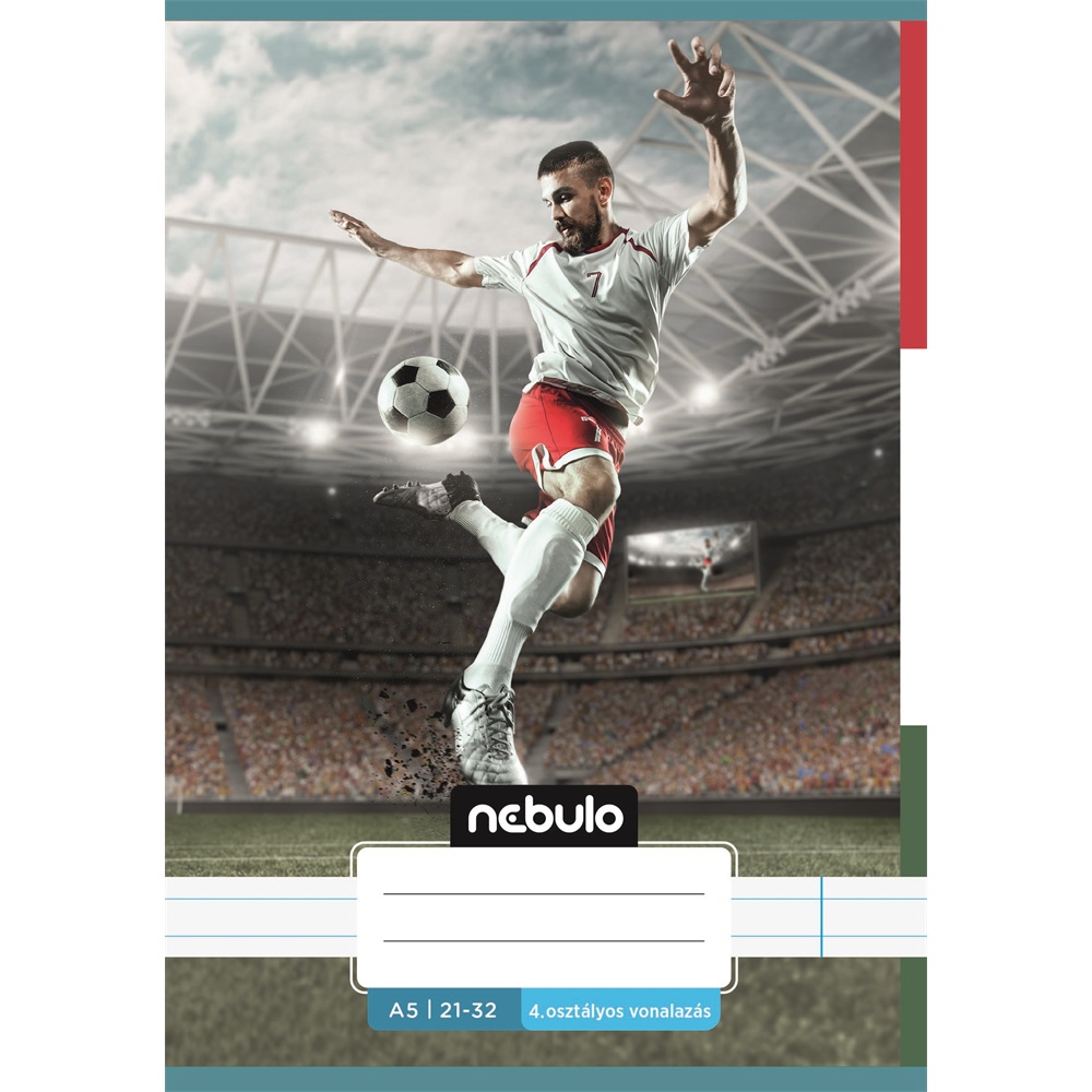Füzet, A5, 4. osztályos vonalas, 21-32, Vagány minták, I., 16 db/csomag  Nebulo - Image 5