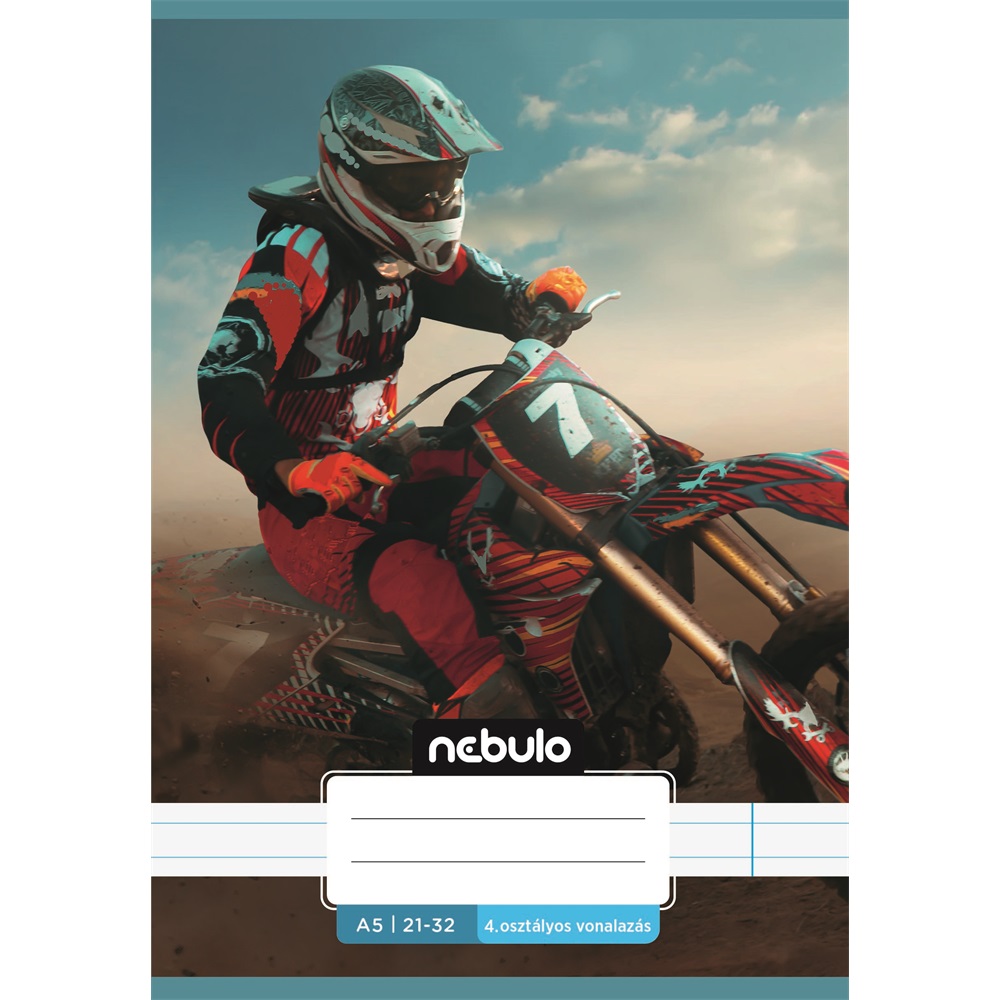 Füzet, A5, 4. osztályos vonalas, 21-32, Vagány minták, I., 16 db/csomag  Nebulo - Image 7