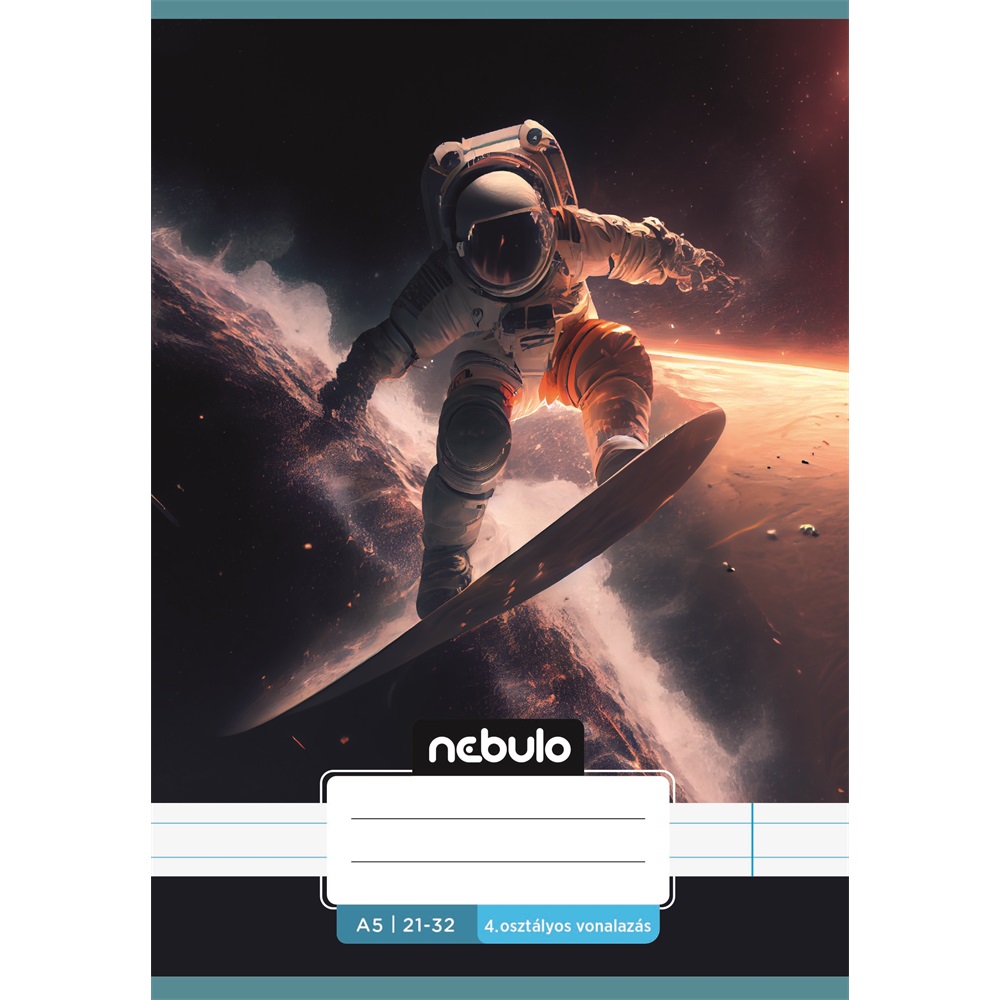 Füzet, A5, 4. osztályos vonalas, 21-32, Vagány minták, I., 16 db/csomag  Nebulo - Image 8