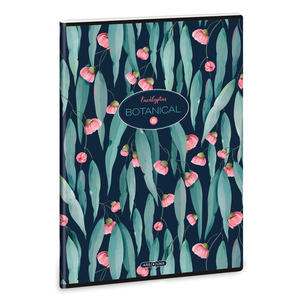 Füzet iskolai A4, 40lap, vonalas Ars Una EUCALYPTUS (5253) 23  10db/csomag