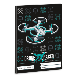 Füzet iskolai A5, 32lap, vonalas 21-32 4-8 osztályos Ars Una DRONE RACER (5131) 22  10db/csomag