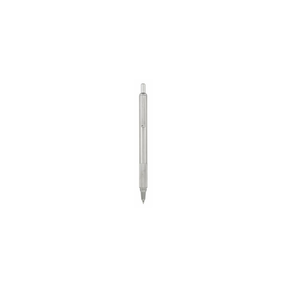 Golyóstoll 0,7mm, fém test, Zebra F-xMD, írásszín kék