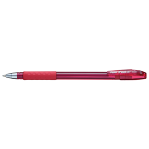 Golyóstoll kupakos 0,35mm, háromszög fogózóna Pentel Feel it BX487-B, írásszín piros