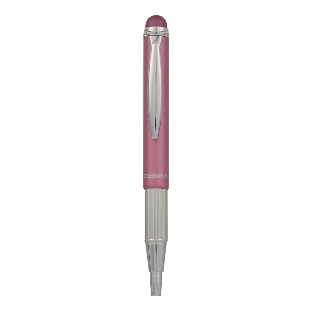 Golyóstoll metál rózsa test, Zebra Stylus Telescopic, írásszín kék - Image 3