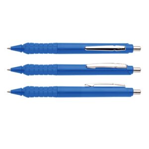 Golyóstoll nyomógombos 0,8mm, műanyag kék test Apollo K, írásszín kék