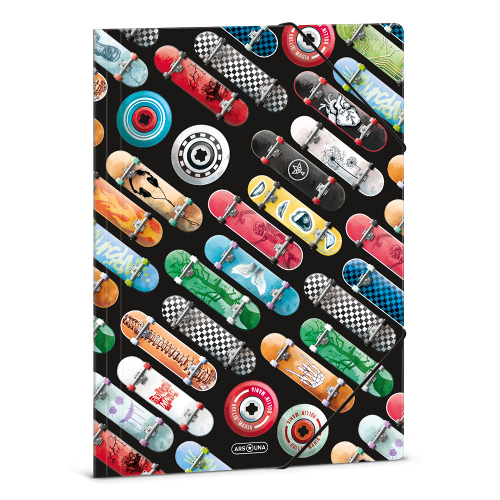 Gumis mappa A4 karton Ars Una ROLLIN MANIA (5228) 22