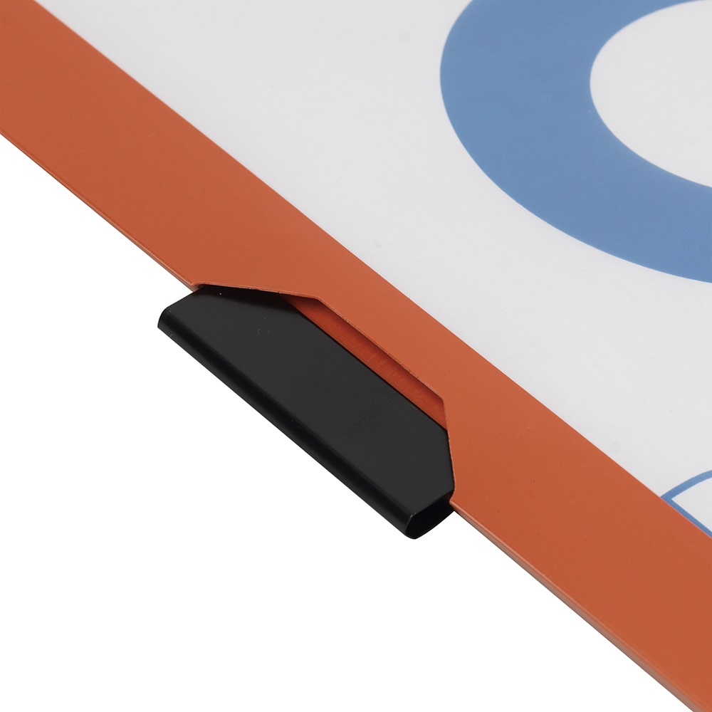 Gyorsfűző klip mappa A4, műanyag 30laphoz fém klippes Bluering® piros - Image 3