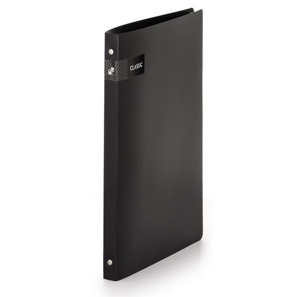 Gyűrűskönyv A4, 4 gyűrűs 2cm gerinc PP,  Karton P+P Opaline fekete