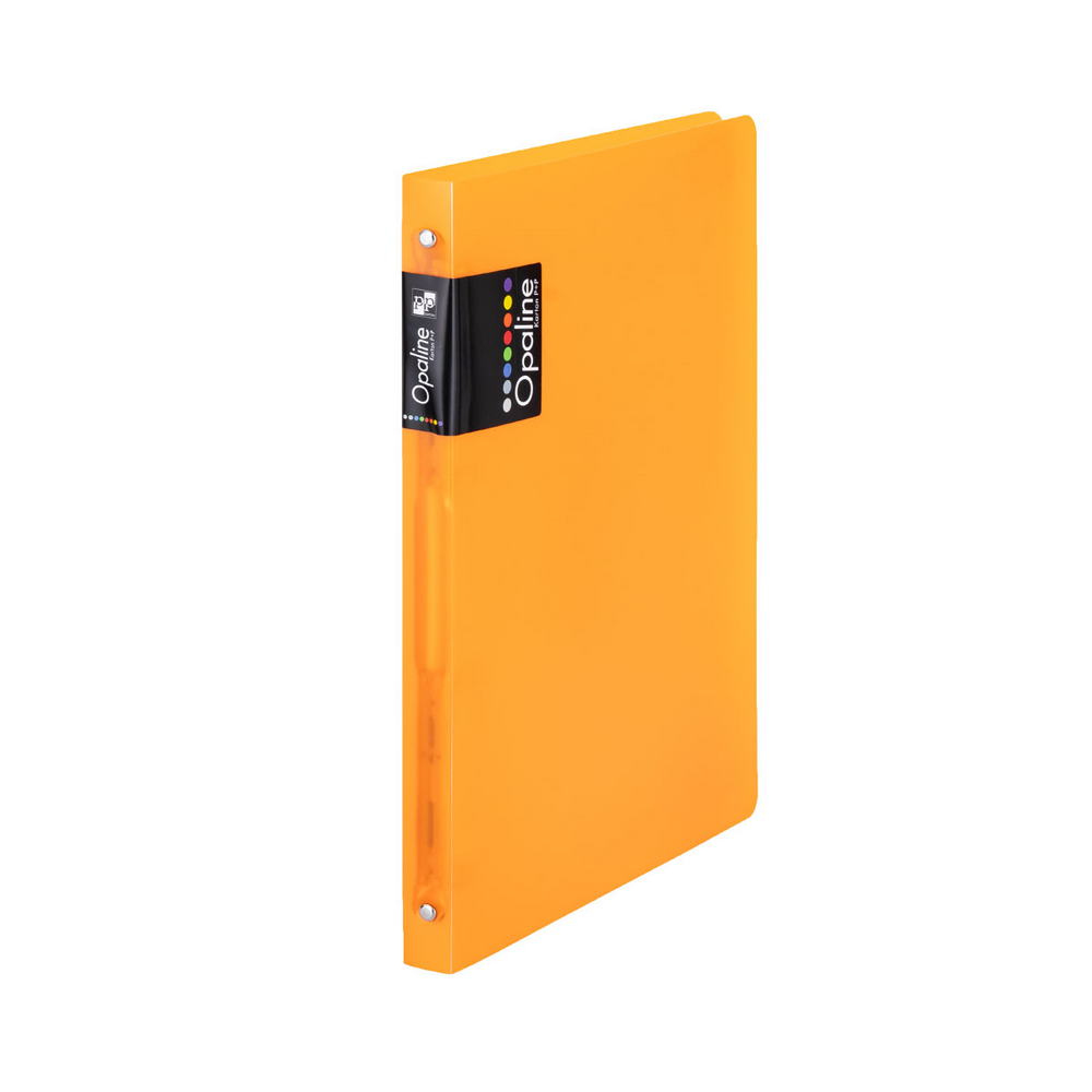 Gyűrűskönyv A4, 4 gyűrűs 2cm gerinc PP,  Karton P+P Opaline narancs