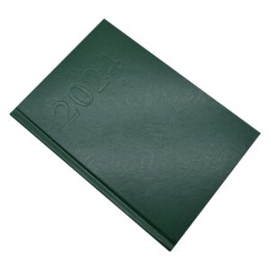 Határidőnapló agenda Standard A/5, napi, fehérlapokkal (zöld) 2024. Bluering®