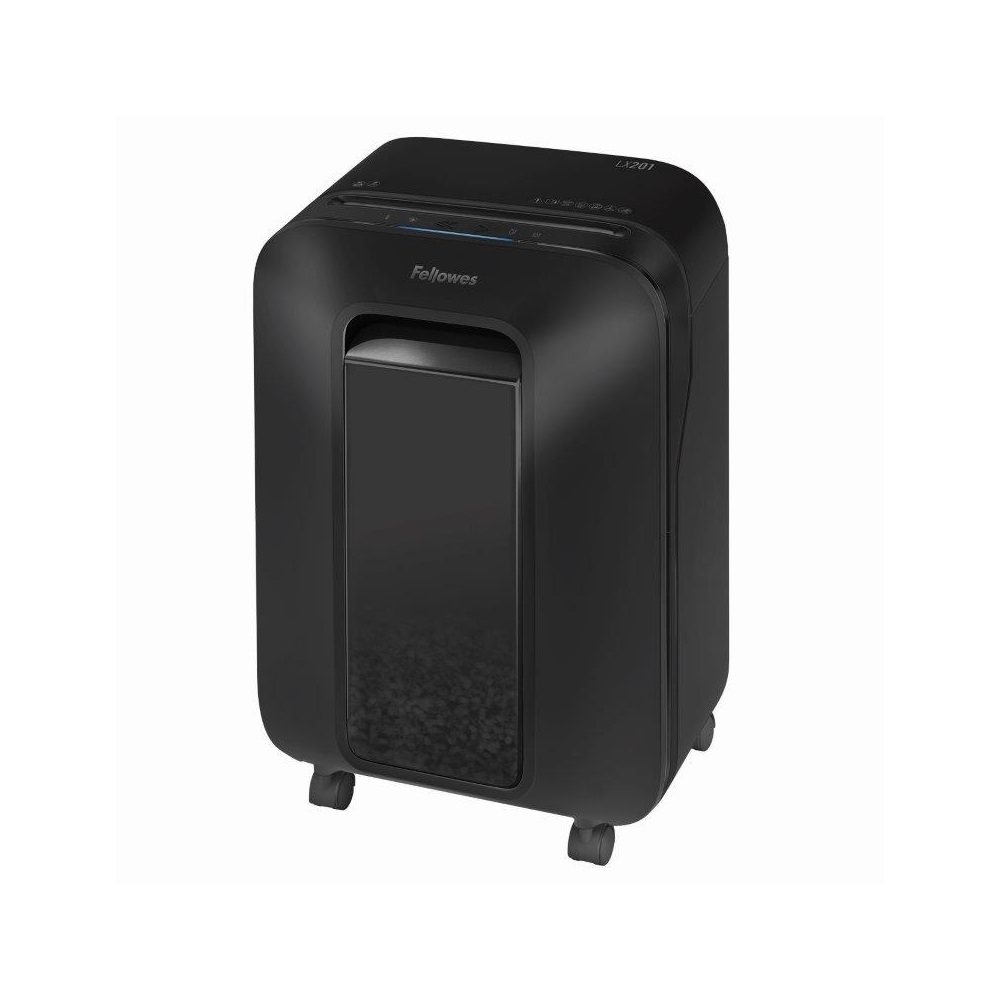 Iratmegsemmisítő, 11lap, mikrokonfetti vágás 2x12mm, Fellowes® Powershred LX201, fekete - Image 3