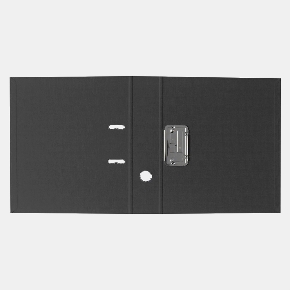Iratrendező A4, 7,5cm, két oldalt PP borítás,lapraszerelt, Bluering® Premium fekete - Image 3