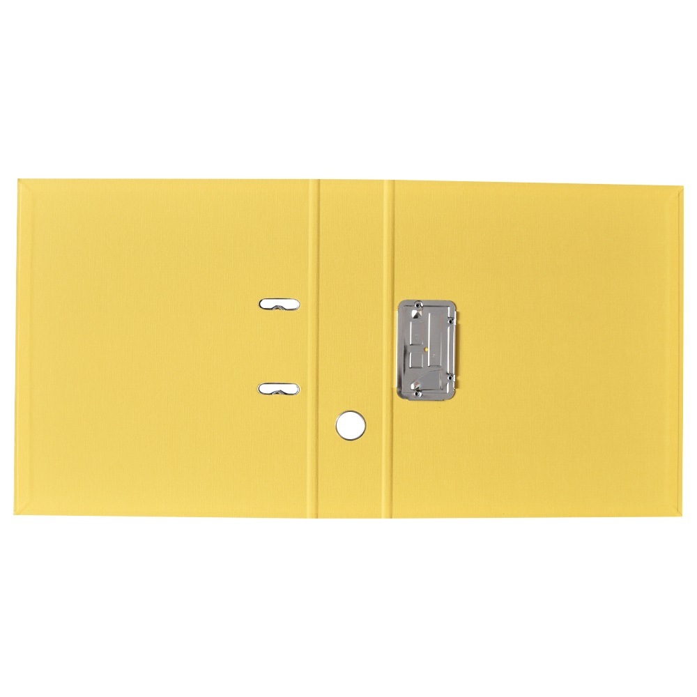 Iratrendező A4, 7,5cm, két oldalt PP borítás,lapraszerelt, Bluering® Premium sárga - Image 3