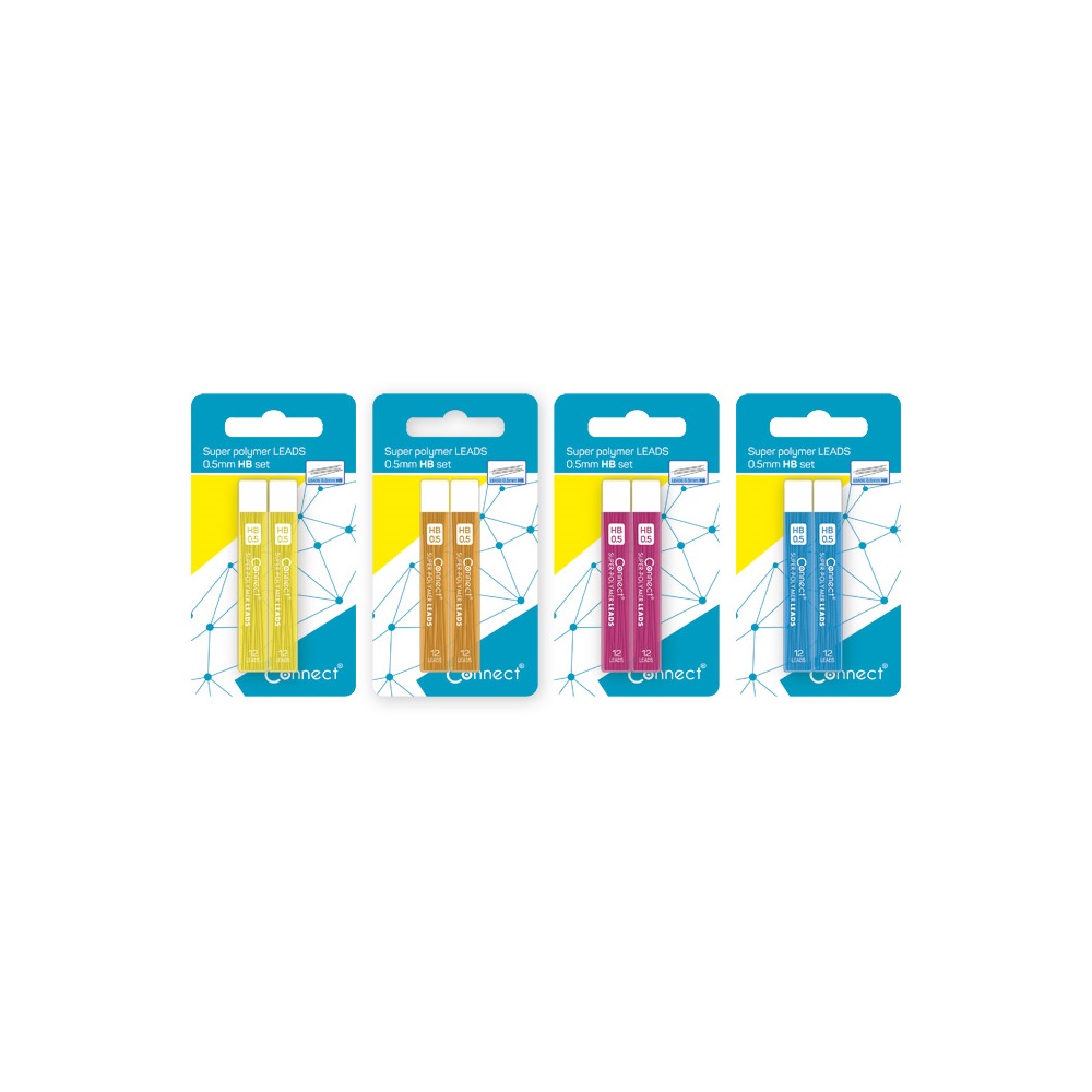 Ironbél 0,5mm, HB, 2 tubus (2x12szál) bliszteren Connect