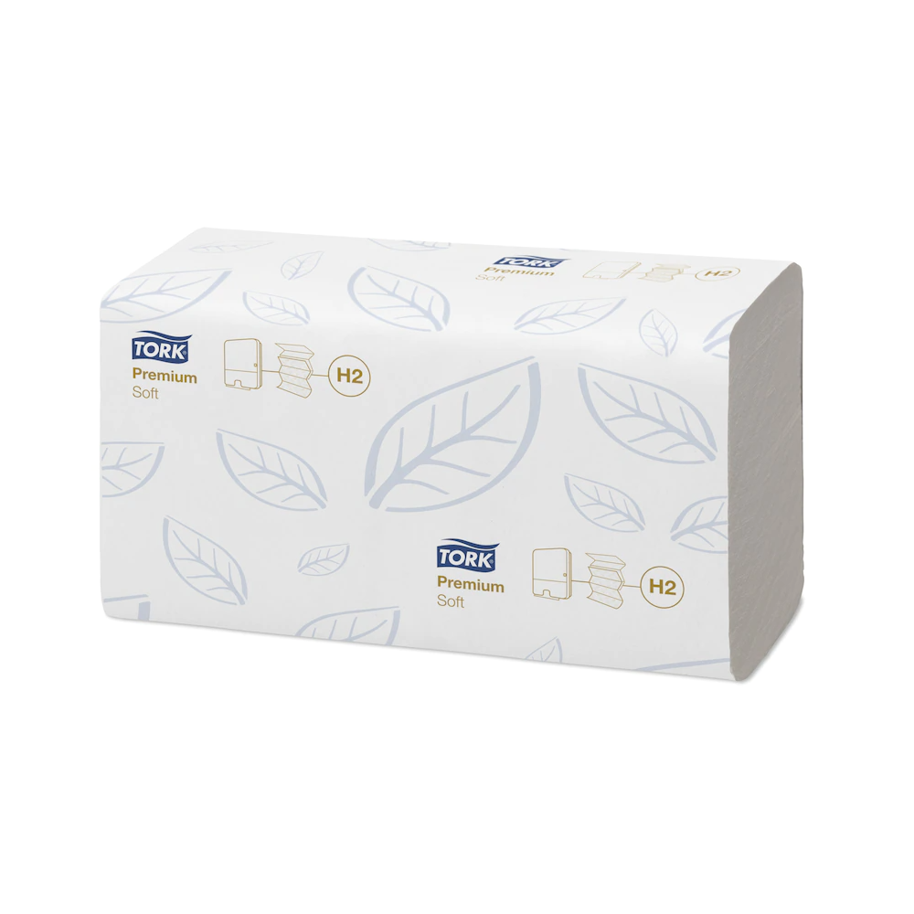 Kéztörlő 2 rétegű Interfold hajtogatású 110 lap/csomag 21 csomag/karton Premium Xpress Multifold H2 Tork_100288 fehér - Image 3