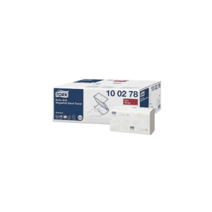 Kéztörlő 2 rétegű  Z hajtogatású 200 lap/csomag 15 csomag/karton Extra Soft Singlefold H3 Tork_100278  hófehér