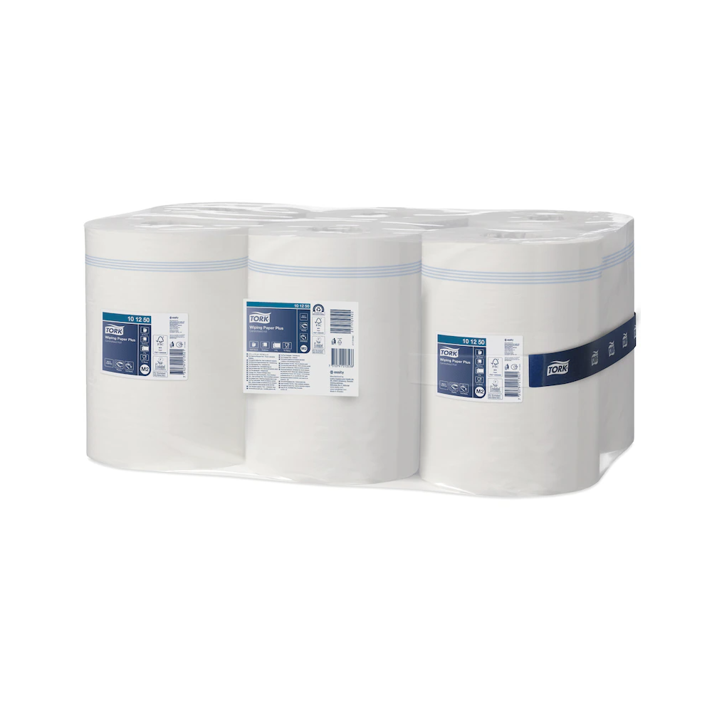 Kéztörlő 2 rétegű tekercses átmérő: 19 cm 6 tekercs/karton Plus M2 Advanced Tork_101250 fehér - Image 3