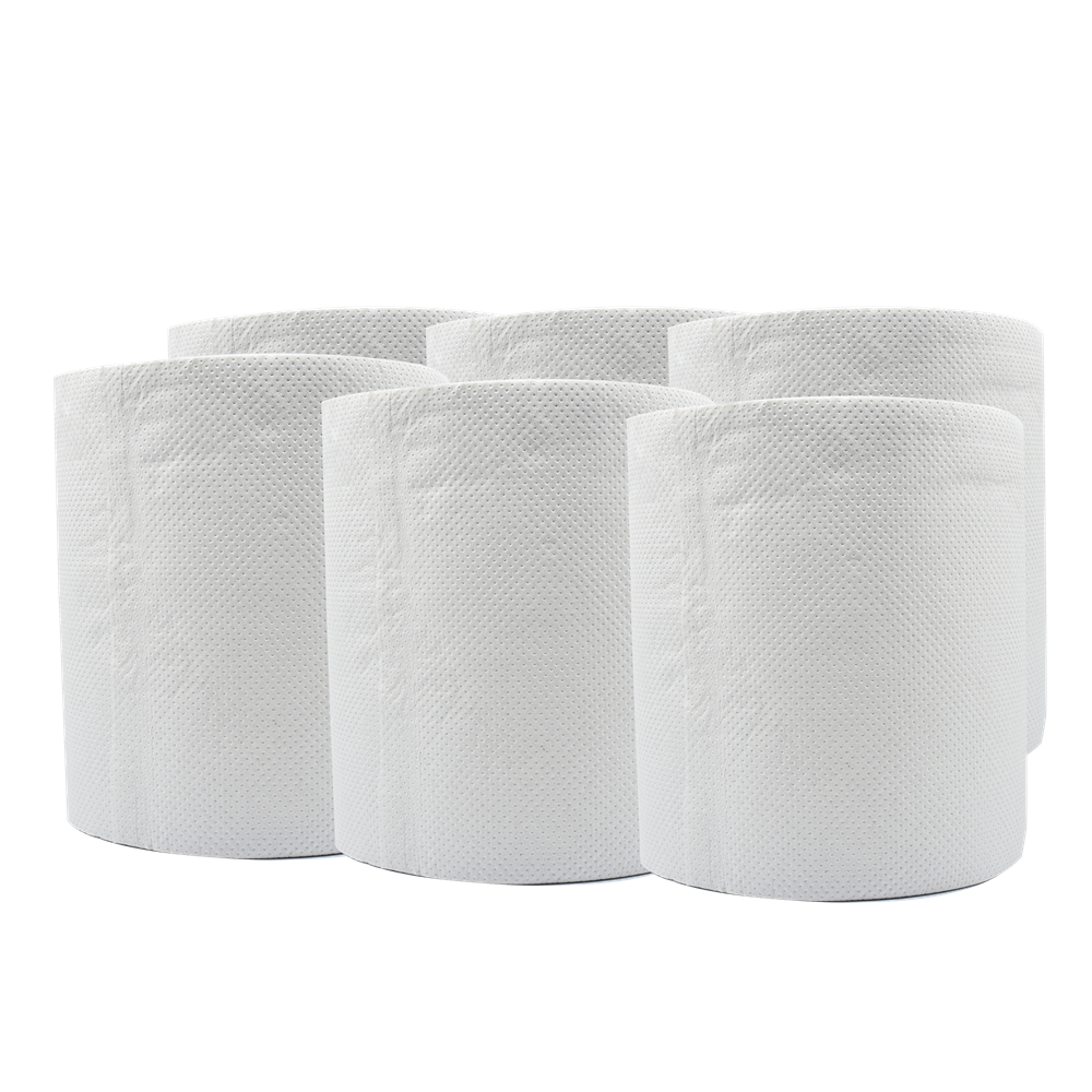 Kéztörlő 2 rétegű tekercses átmérő: 19 cm 6 tekercs/karton Millena fehérített - Image 3