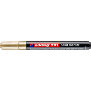 Lakkmarker 1-2mm, kerek Edding 791 arany