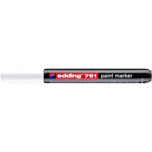 Lakkmarker 1-2mm, kerek Edding 791 fehér