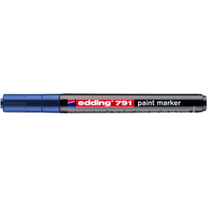 Lakkmarker 1-2mm, kerek Edding 791 kék