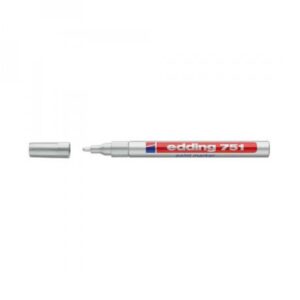 Lakkmarker 1-2mm, kerek Edding 751 ezüst