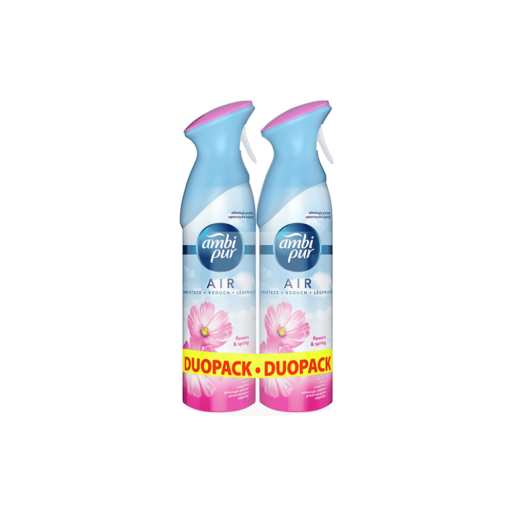 Légfrissítő aerosol 2 x 300 ml duopack Ambi Pur Flower&Spring
