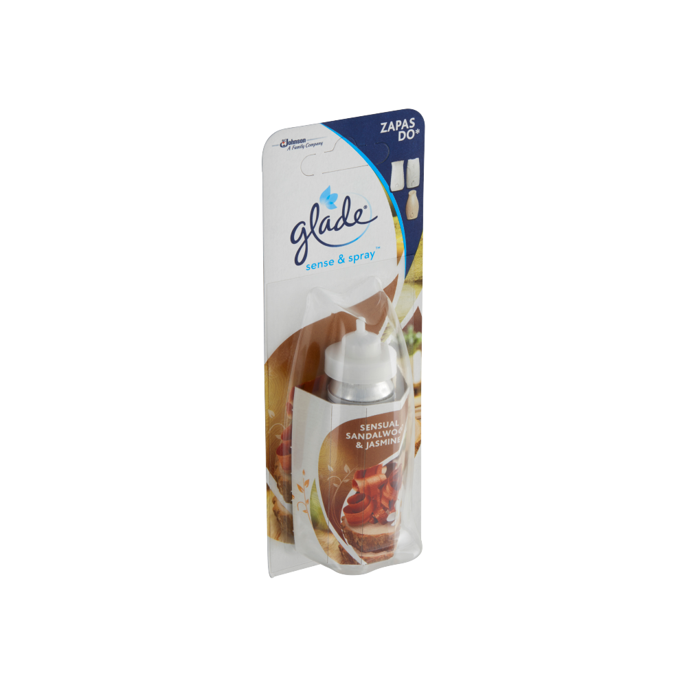 Légfrissítő elektromos utántöltő 18 ml Glade® Sense&Spray™ Sensual szantálfa és jázmin