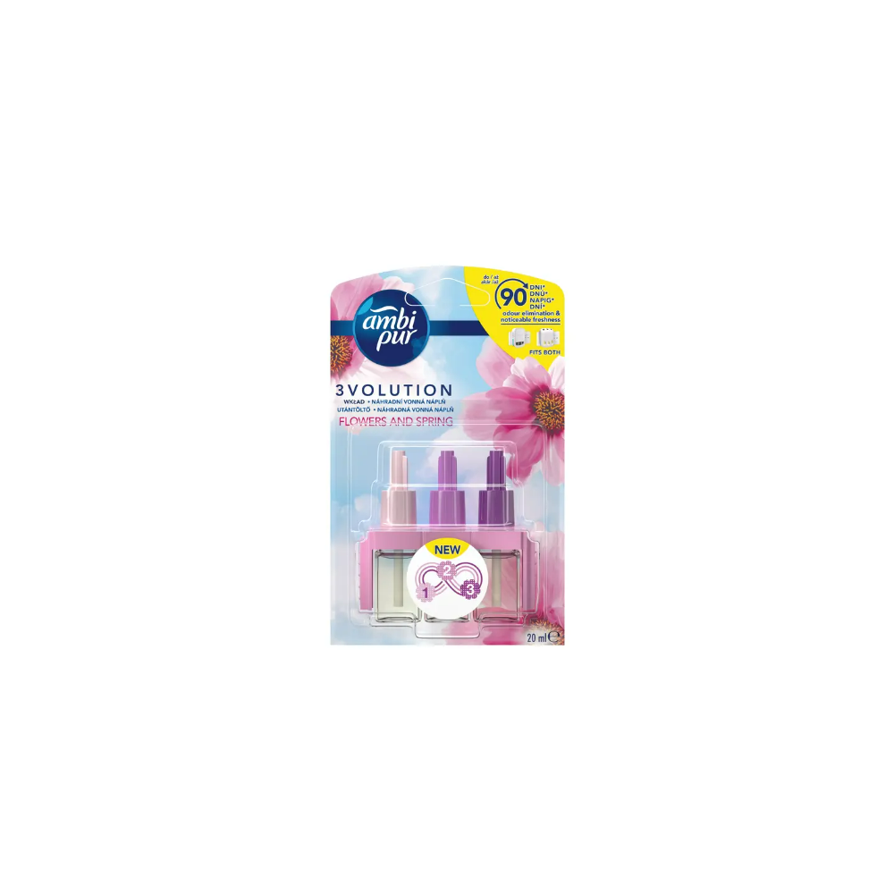 Légfrissítő elektromos utántöltő 20 ml Ambi Pur 3 Volution Flower&Spring