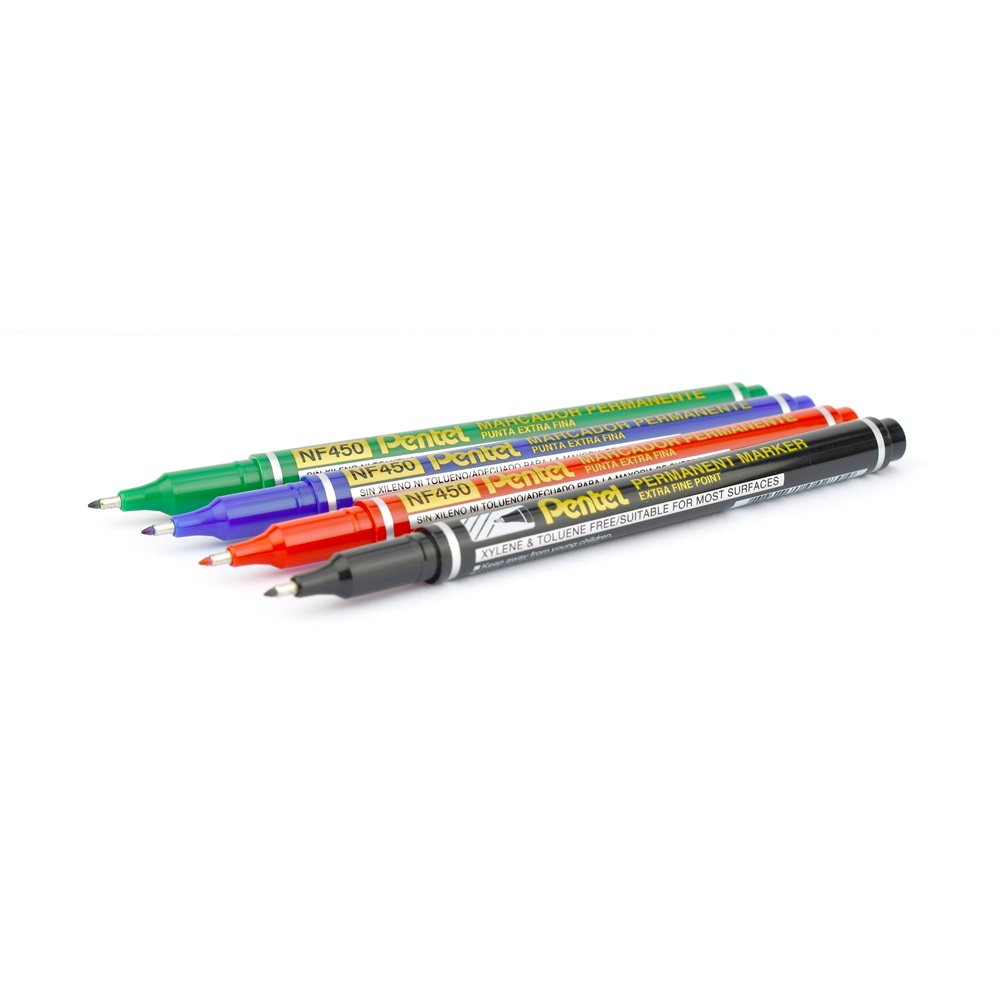 Alkoholos marker 1,2mm NF450-D Pentel vékony hegyű OHP S zöld - Image 3