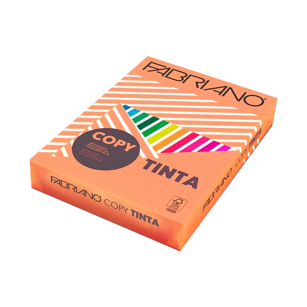 Másolópapír, színes, A3, 80g. Fabriano CopyTinta 250ív/csomag. intenzív mandarinsárga