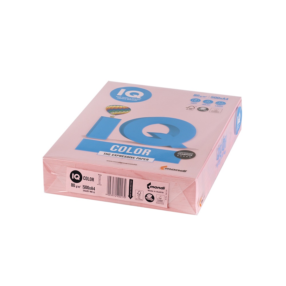 Másolópapír, színes, A4, 80g. IQ PI25 500ív/csomag, pasztell pink - Image 3