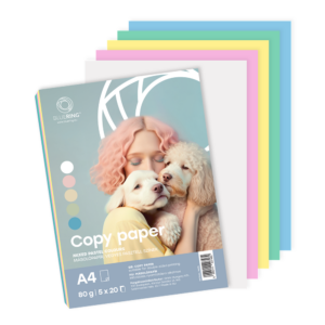 Másolópapír, színes, vegyes színek A4, 80 g Bluering® 5 x 20 ív/csomag, pasztell színes