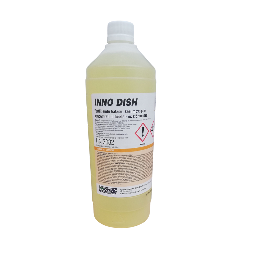 Mosogatószer 1 liter kézi fertőtlenítő hatással Inno-Dish