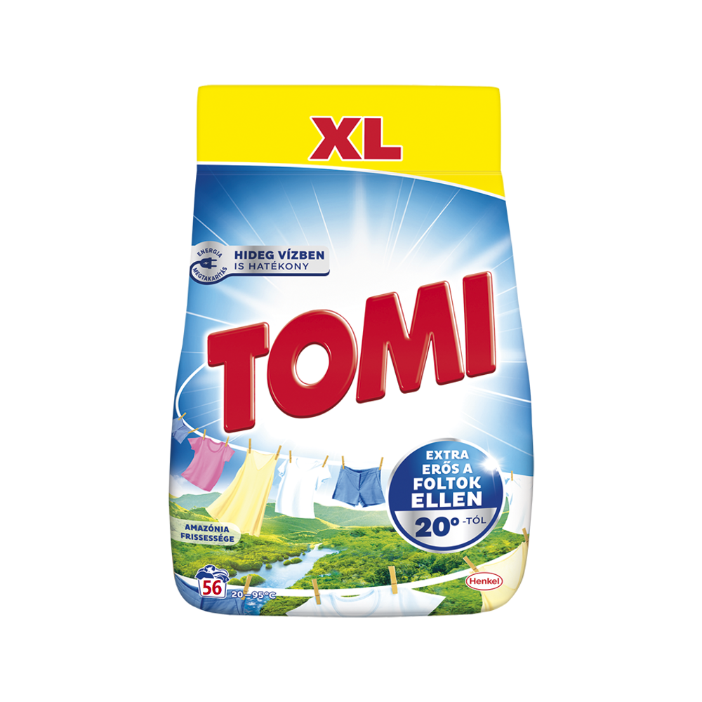 Mosópor 3,96 kg (56 mosás) fehér ruhákhoz Tomi Amazonia