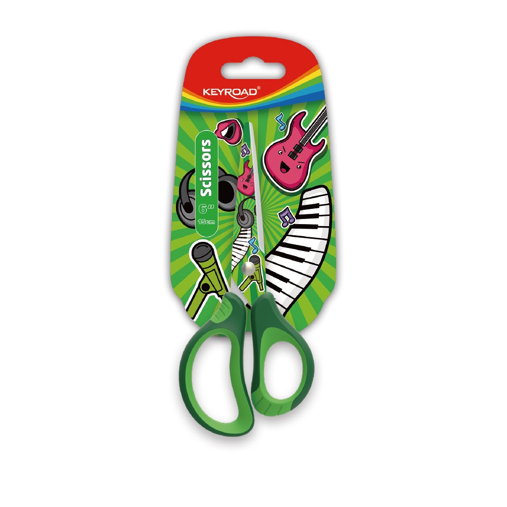 Olló 15 cm hegyes fejű 24 db/display Keyroad Tattoo vegyes színek - Image 8