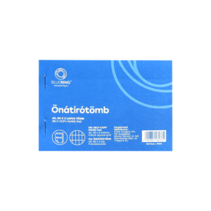 Önátírótömb A6, 50x2lap, franciakockás Bluering®