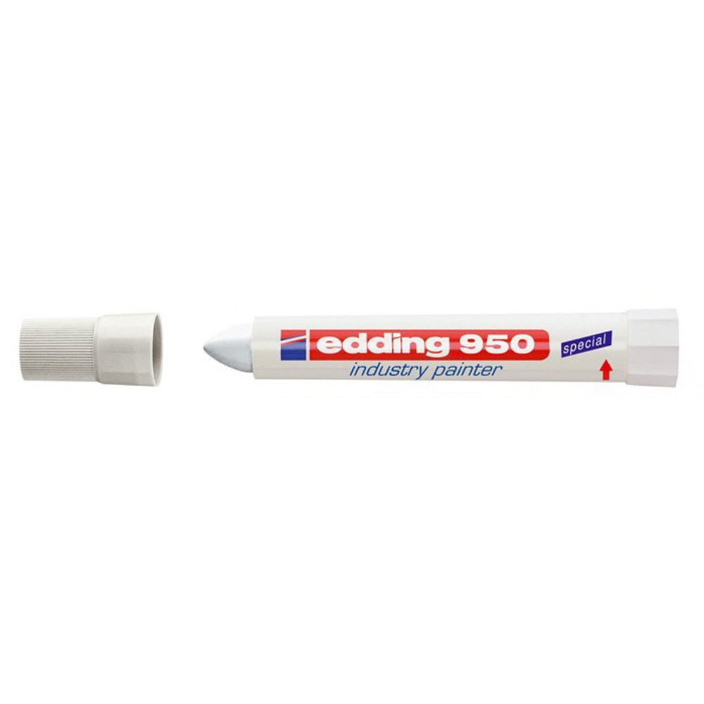 Alkoholos jelölő marker 10mm, kúpos Edding 950 fehér