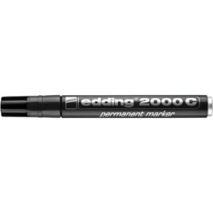 Alkoholos marker 1,5-3mm, kerek hegyű, Edding 2000 fekete