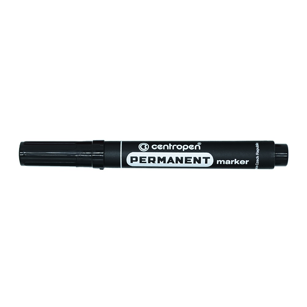 Alkoholos marker 2,5mm, kerek hegyű, Centropen 8566, fekete - Image 3