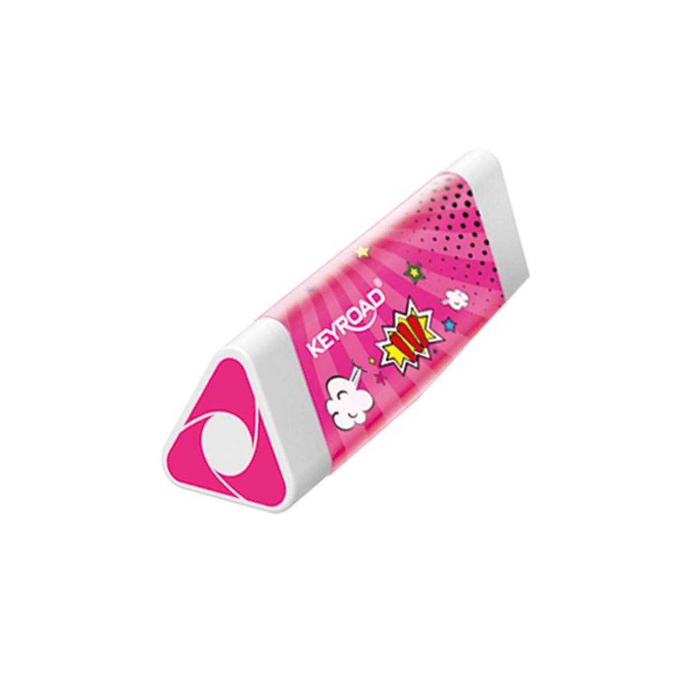 Radír, PVC mentes 24 db/display Keyroad Kaleidoscope vegyes színek - Image 5