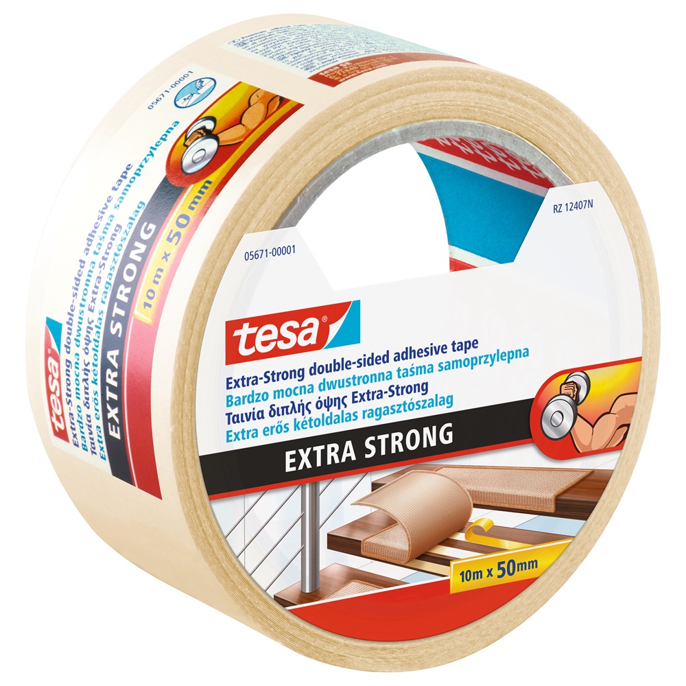 Ragasztószalag kétoldalas, 50mmx10m Extra erős Tesa - Image 3