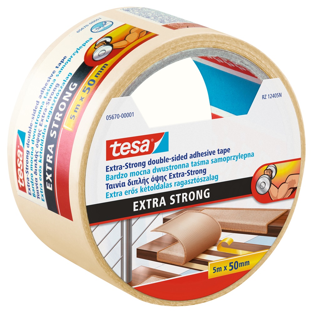 Ragasztószalag kétoldalas, 50mmx5m Extra erős Tesa - Image 3