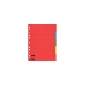 Regiszter A4, 5 részes karton Esselte Economy színes