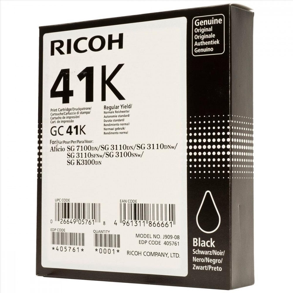Ricoh GC41 tintapatron black ORIGINAL 2,5K - Image 3