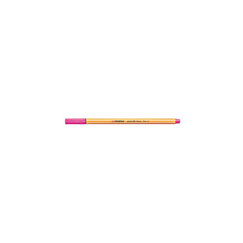 Rostirón, tűfilc 0,4mm, STABILO Point 88 neon rózsaszín