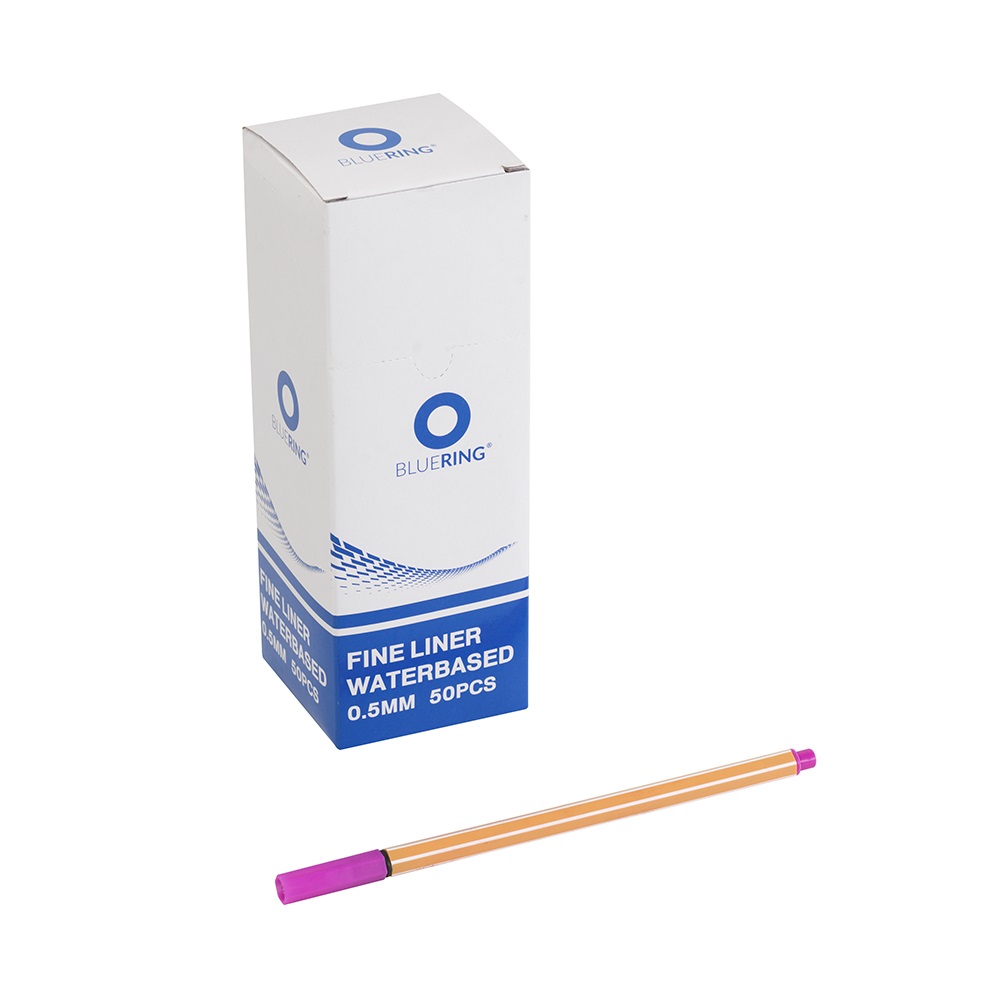 Rostirón, tűfilc vízbázisú, 0,5mm, hatszögletű test, Bluering® pink - Image 5