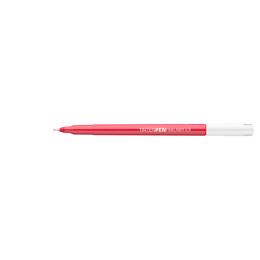 Rostirón, tűfilc vízbázisú, 0,5mm, kerek test, Tinten Pen Ico piros - Image 3