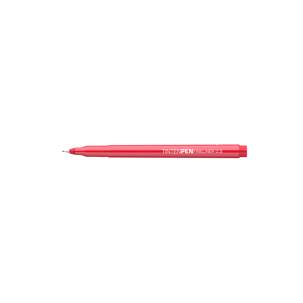 Rostirón, tűfilc vízbázisú, 0,5mm, kerek test, Tinten Pen Ico piros - Image 4